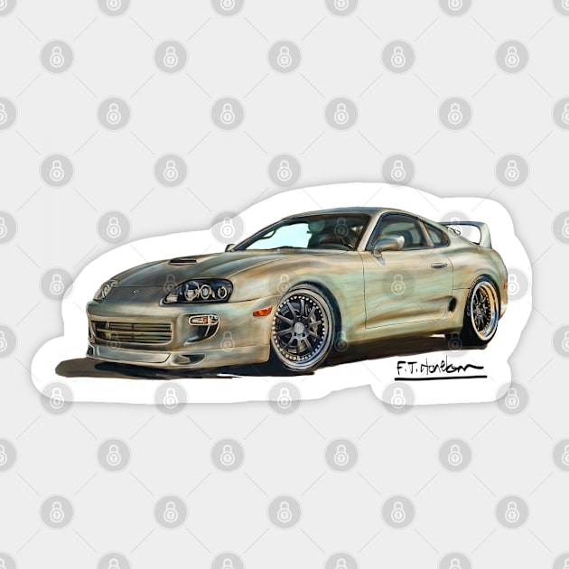 Toyota Supra MK4 Sticker by Francohanekom